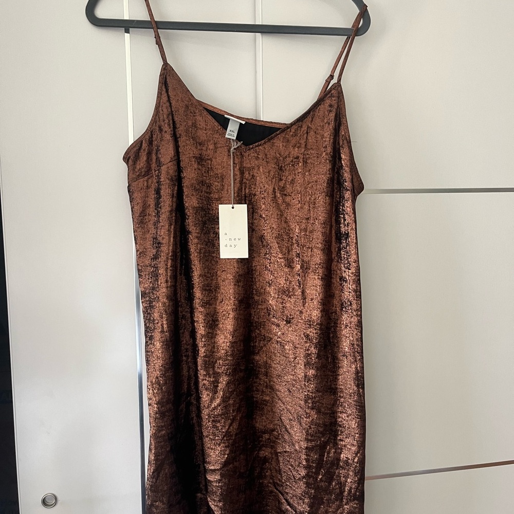 A New Day Copper Slip Dress